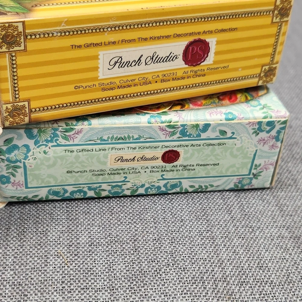 Punch Studio Gifted Line 6 Oz Bars Lot Of 2 Citrus Blossom ,Verbena Scented Bath